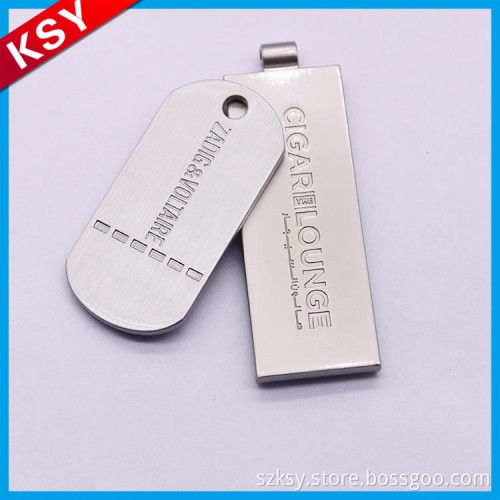 Best Selling Specializing In The Production Leather Bifold Wallet Engraved Tag New Design Metal Logo For Handbag